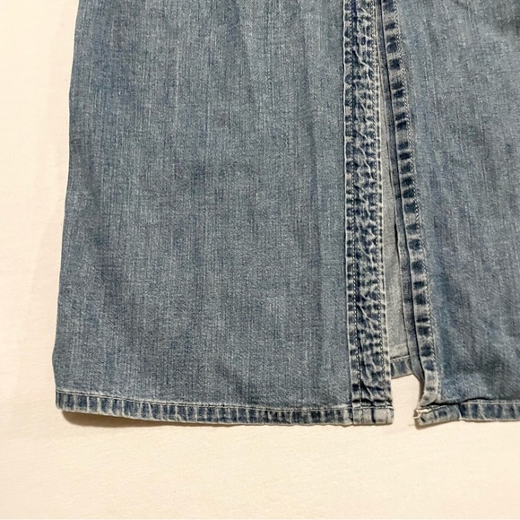 Vintage Gap Denim Sleeveless Maxi Dress - Picture 7 of 16